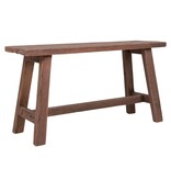 KantoormeubelenPlus Barcelona Teak Bank - Bank in teak 90x25xh45 cm