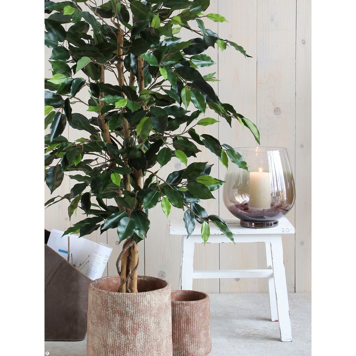 KantoormeubelenPlus Ficus Kunstplant - H150 x Ø85 cm - Groen