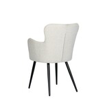 KantoormeubelenPlus Oorfauteuil parelwit (Set van 2)