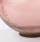 KantoormeubelenPlus Firenza Fles Vaas - H42 x Ø34 cm - Gerecycled Glas - Lichtroze
