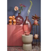 KantoormeubelenPlus Firenza Fles Vaas - H42 x Ø34 cm - Gerecycled Glas - Lichtroze