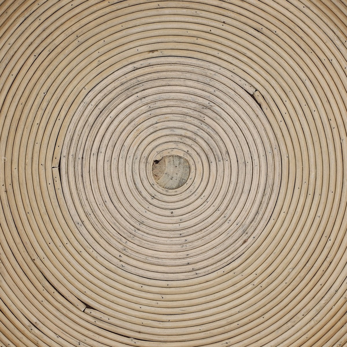 KantoormeubelenPlus Kaj Bijzettafel - H51 x Ø44,5 cm - Rotan - Bruin