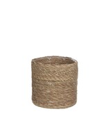 KantoormeubelenPlus Atlantic Mand voor Planten - H18 x Ø18 cm - Zeegras - Lichtbruin