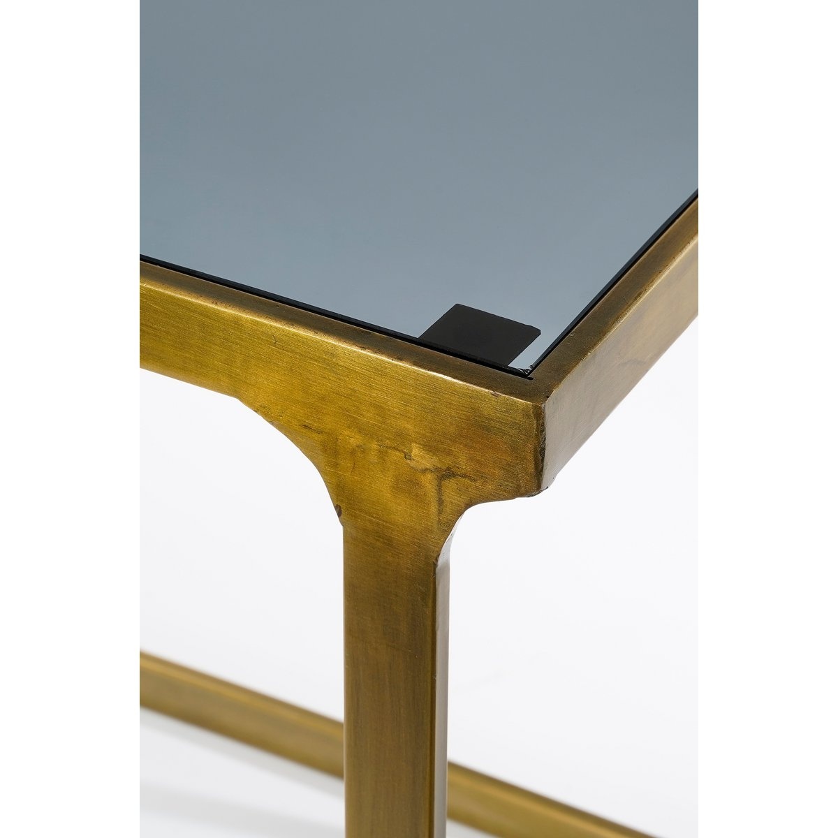 KantoormeubelenPlus Kevin Bijzettafel - Set van 2 - L48 x B37 x H52 cm - Metaal - Goud