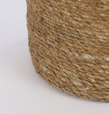 KantoormeubelenPlus Atlantic Mand voor Planten - H18 x Ø18 cm - Zeegras - Lichtbruin