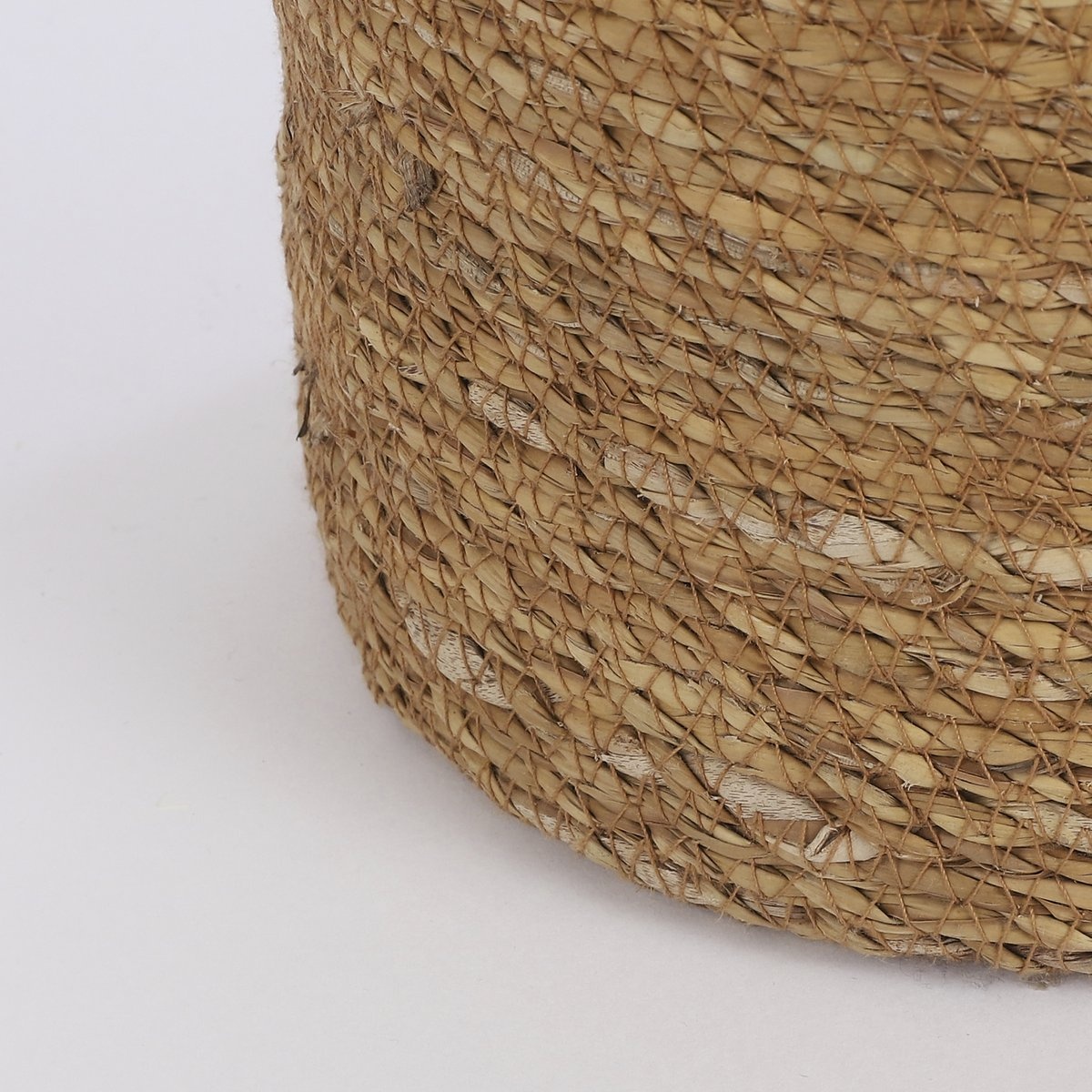 KantoormeubelenPlus Atlantic Mand voor Planten - H18 x Ø18 cm - Zeegras - Lichtbruin