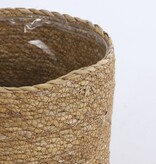KantoormeubelenPlus Atlantic Mand voor Planten - H18 x Ø18 cm - Zeegras - Lichtbruin