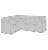 KantoormeubelenPlus Luxe hoes - Luxe hoes voor rechts/links gerichte hoekset, 210g/m2 600D polyester PU-gecoat, waterafstotend, zwart