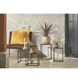 KantoormeubelenPlus Goa Bijzettafel - Set van 2 - L30 x B30 x H42 cm - Metaal - Zwart