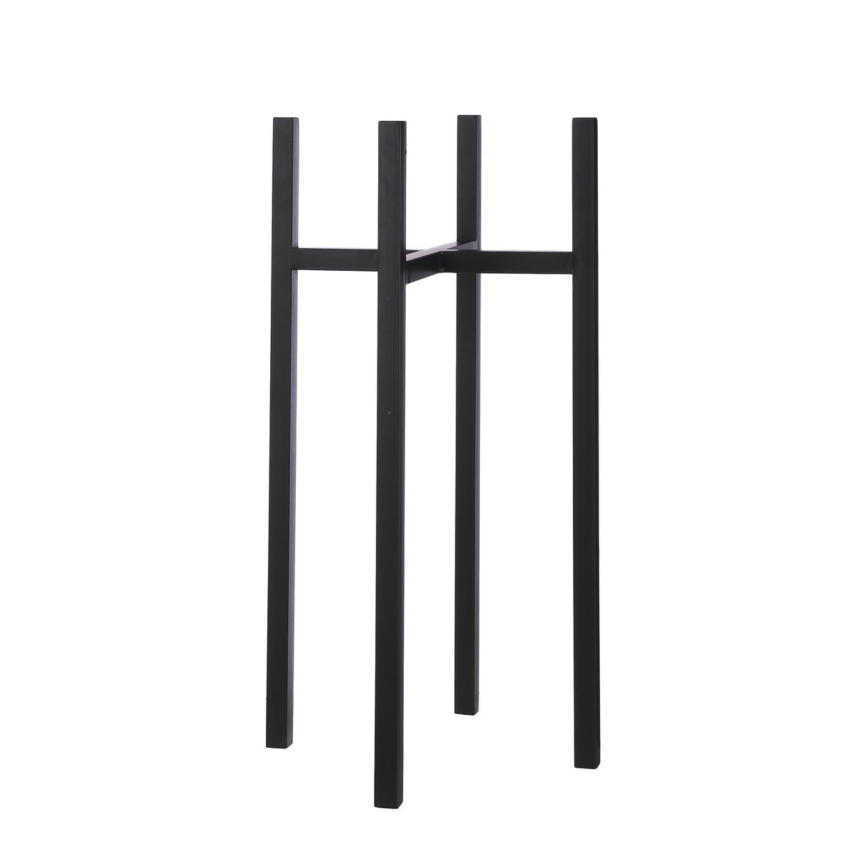 KantoormeubelenPlus Ascot Plantenstandaard XL - L37,5 x B37,5 x H71 cm - Metaal - Zwart