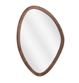 Bosco Wandspiegel - L50 x B69 cm - Mangohout - Donkerbruin