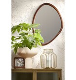 Bosco Wandspiegel - L50 x B69 cm - Mangohout - Donkerbruin