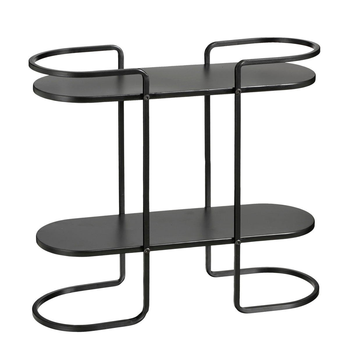 KantoormeubelenPlus Cordoba Plantentafel - L57,5 x B20 x H50 cm - Metaal - Zwart