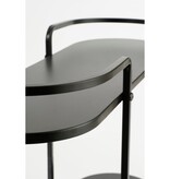 KantoormeubelenPlus Cordoba Plantentafel - L57,5 x B20 x H50 cm - Metaal - Zwart