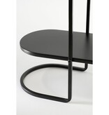 KantoormeubelenPlus Cordoba Plantentafel - L57,5 x B20 x H50 cm - Metaal - Zwart