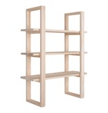 KantoormeubelenPlus Santiago Plank - Plank, paulowniahout, natuur, 48x63 cm