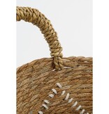 KantoormeubelenPlus Opbergmand - Set van 2 - H49 x Ø38 cm - Zeegras - Bruin