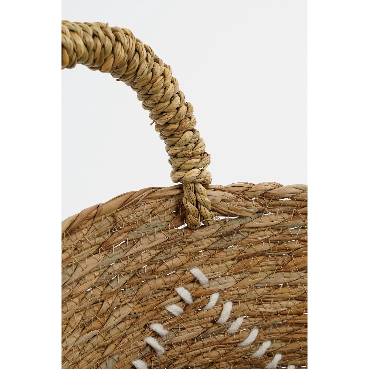 KantoormeubelenPlus Opbergmand - Set van 2 - H49 x Ø38 cm - Zeegras - Bruin