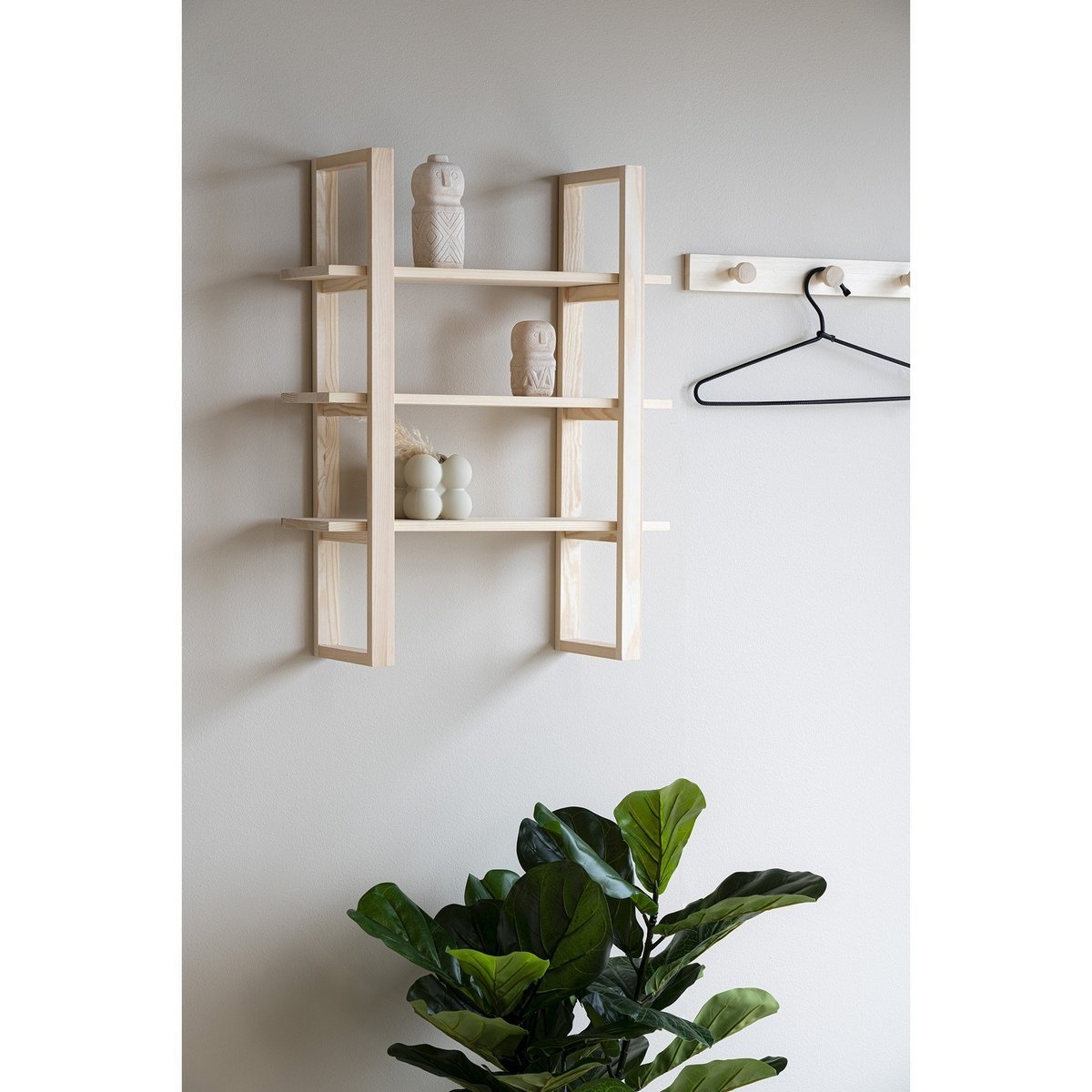 KantoormeubelenPlus Santiago Plank - Plank, paulowniahout, natuur, 48x63 cm