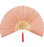 KantoormeubelenPlus Muurdecoratie Waaier - L105 x B150 cm - Bamboe - Oranje