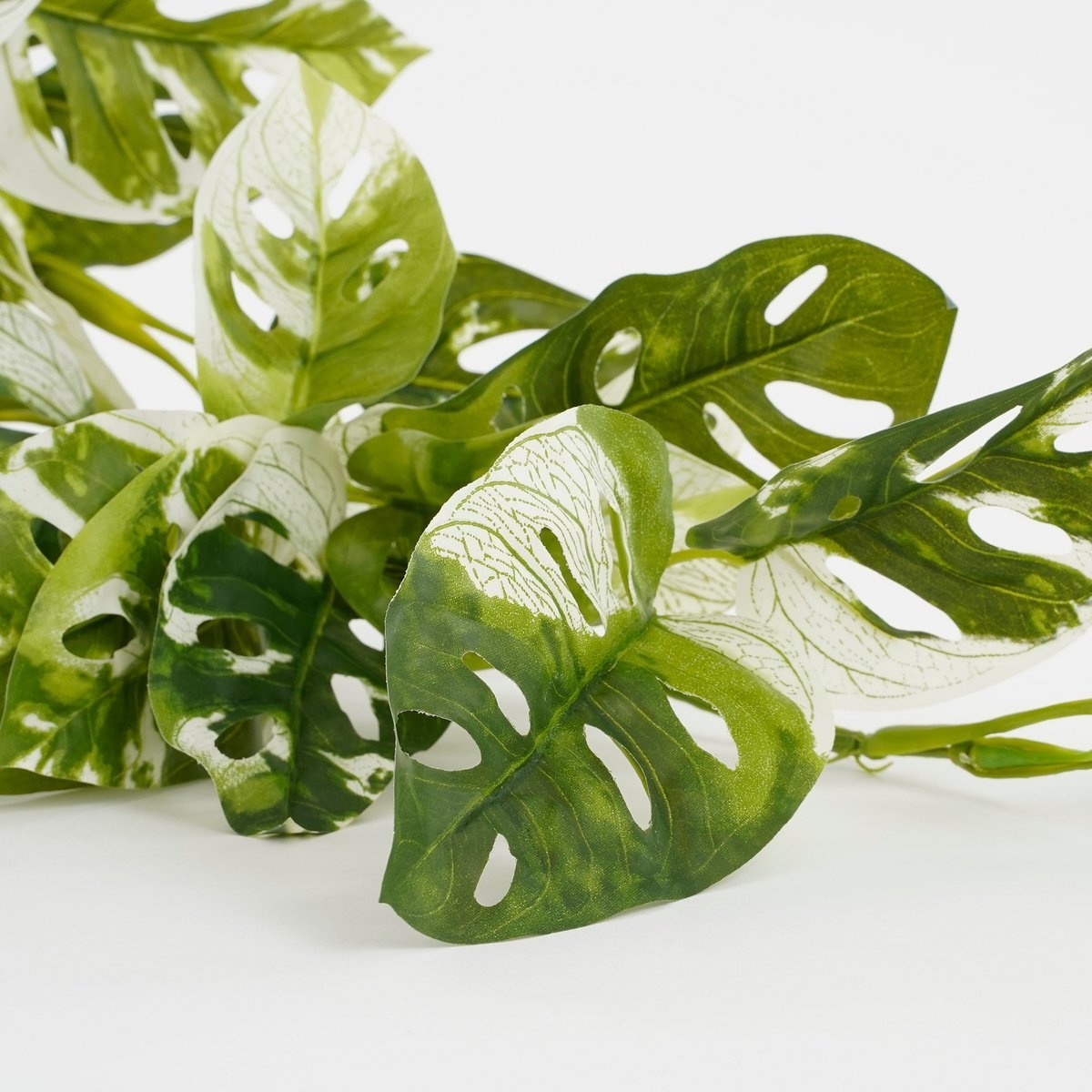 KantoormeubelenPlus Monstera Adansonii Kunst Hangplant - H53 cm - Groen Bont