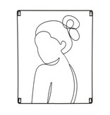 KantoormeubelenPlus Shade Muurdecoratie - L40 x H50 cm - Metaal - Zwart