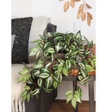 KantoormeubelenPlus Tradescantia Kunst Hangplant in Bloempot Stan - H45 x Ø25 cm - Groen