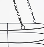 KantoormeubelenPlus Callee Hangende Mand voor Planten - L42,5 x B21 x H76 cm - Metaal - Zwart