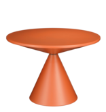KantoormeubelenPlus Royale Bijzettafel - H42 x Ø60 cm - Metaal - Oranje