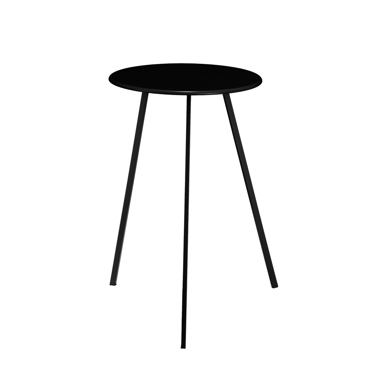 KantoormeubelenPlus Seatle Bijzettafel voor Buiten - H58 x Ø38 cm - Metaal - Zwart