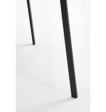 KantoormeubelenPlus Seatle Bijzettafel voor Buiten - H58 x Ø38 cm - Metaal - Zwart