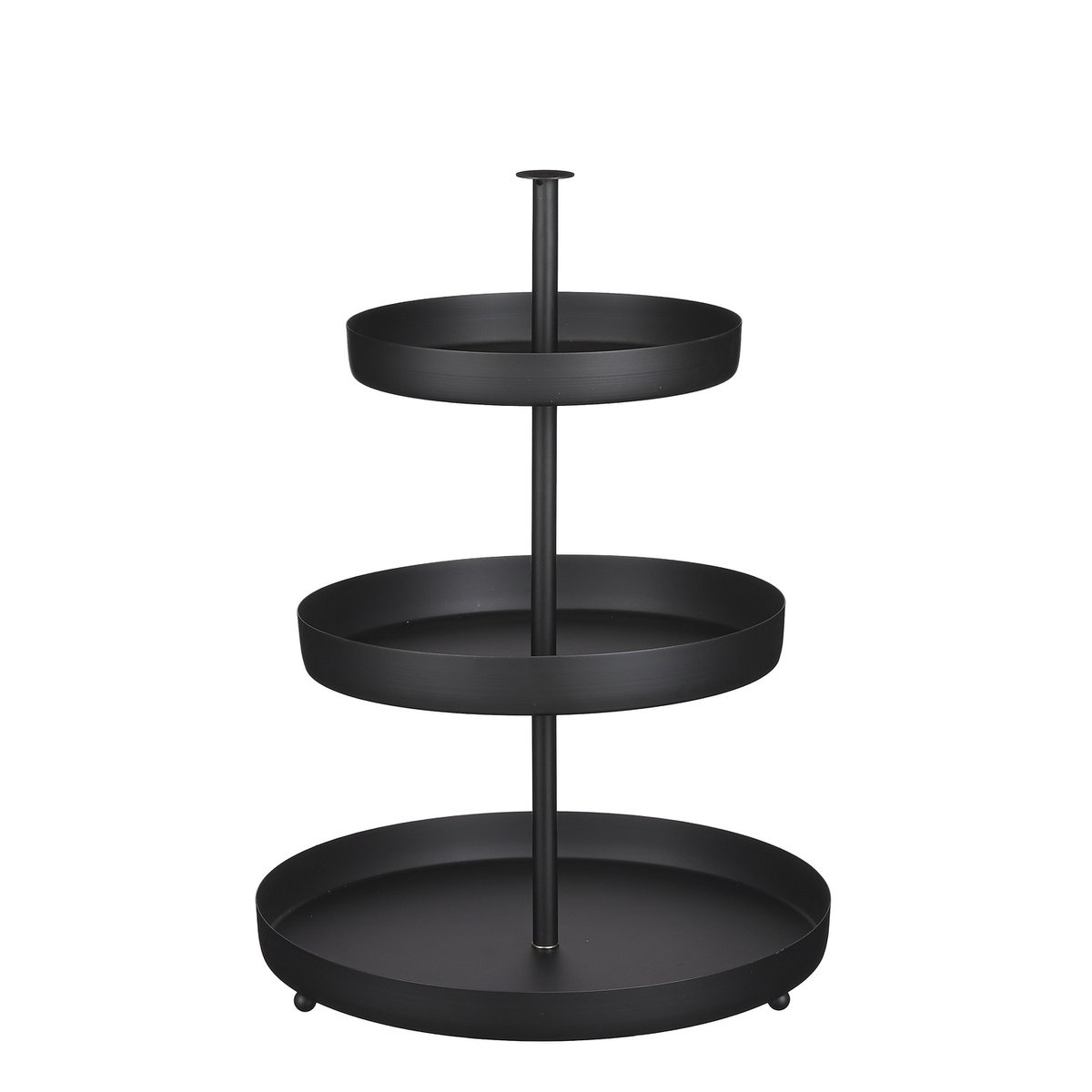 Etagere 3-Laags - H43,5 x Ø30 cm - Zwart