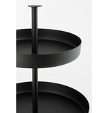 Etagere 3-Laags - H43,5 x Ø30 cm - Zwart