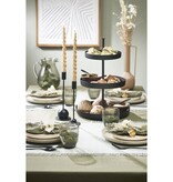 Etagere 3-Laags - H43,5 x Ø30 cm - Zwart