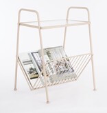 KantoormeubelenPlus Tijdschriftenhouder - L44,5 x B40 x H59 cm - Metaal - Oudroze, Mat