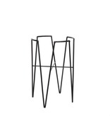 KantoormeubelenPlus Blom Plantenstandaard - L25 x B25 x H38 cm - Metaal - Zwart