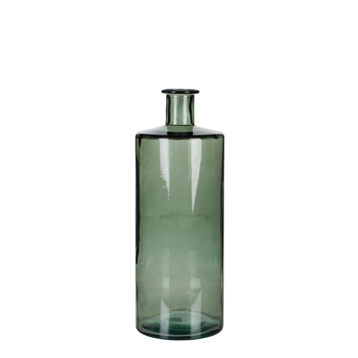 KantoormeubelenPlus Guan Fles Vaas - H40 x Ø15 cm - Gerecycled Glas - Groen