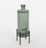 KantoormeubelenPlus Guan Fles Vaas - H40 x Ø15 cm - Gerecycled Glas - Groen