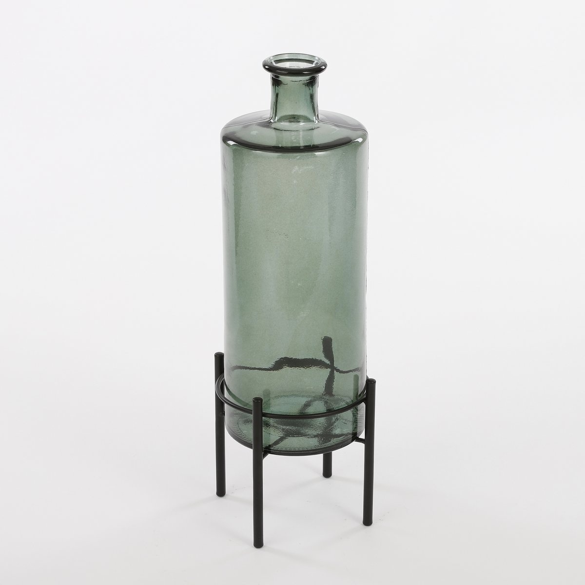 KantoormeubelenPlus Guan Fles Vaas - H40 x Ø15 cm - Gerecycled Glas - Groen