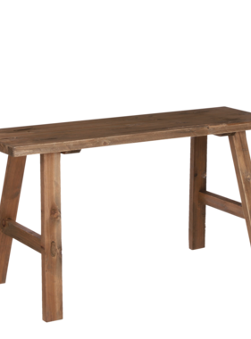 KantoormeubelenPlus Bold Houten Bankje - L80 x B36,5 x H44 cm - Gerecycled Hout - Bruin