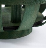 KantoormeubelenPlus Iwan Windlicht - H32 x Ø24 cm - Dennenhout - Donkergroen
