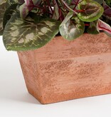KantoormeubelenPlus Cyclaam Kunstplant in Balkonbak Slate - L29 x B13 x H33 cm - Roze