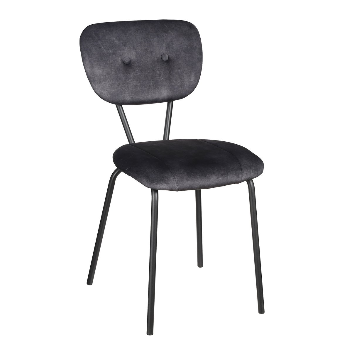 KantoormeubelenPlus Monroe Eetkamerstoel - Stof Adore - Anthracite