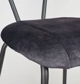 KantoormeubelenPlus Monroe Eetkamerstoel - Stof Adore - Anthracite
