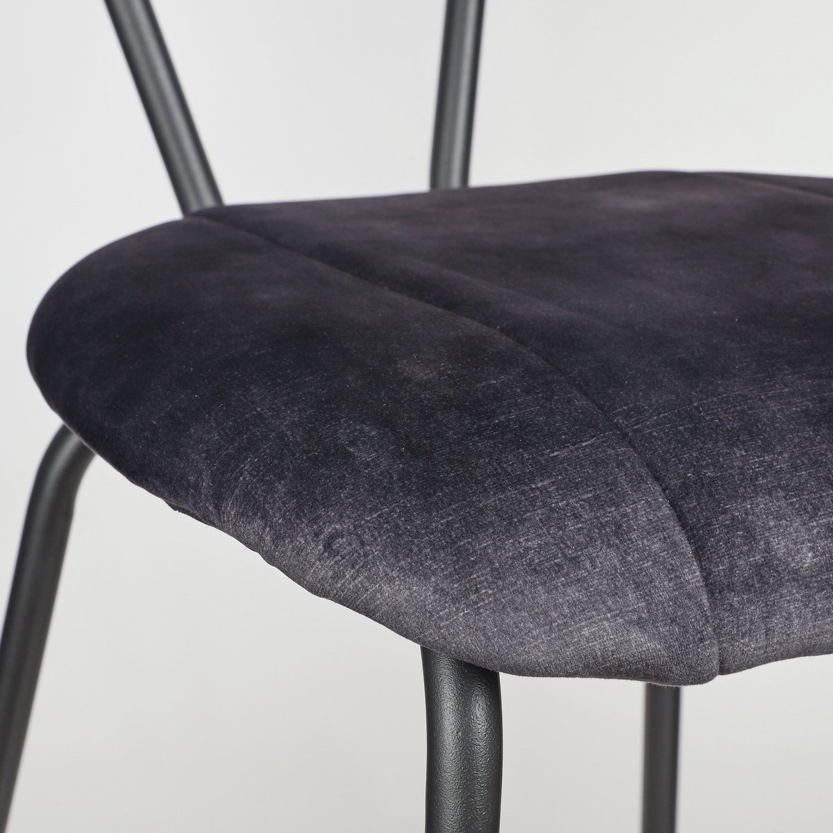 KantoormeubelenPlus Monroe Eetkamerstoel - Stof Adore - Anthracite