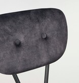 KantoormeubelenPlus Monroe Eetkamerstoel - Stof Adore - Anthracite