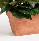 KantoormeubelenPlus Begonia Kunstplant in Balkonbak Slate - L29 x B13 x H25 cm - Zalmroze