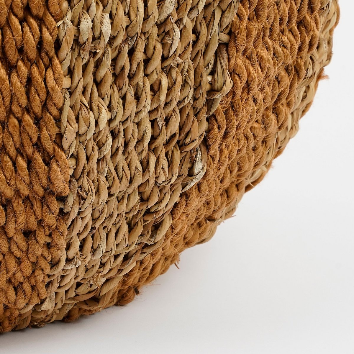 KantoormeubelenPlus Tacoma Opbergmand met Deksel - H47 x Ø50 cm - Jute - Geel