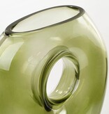KantoormeubelenPlus Jay Vaas - L18 x B7,5 x H22,5 cm - Glas - Lichtgroen