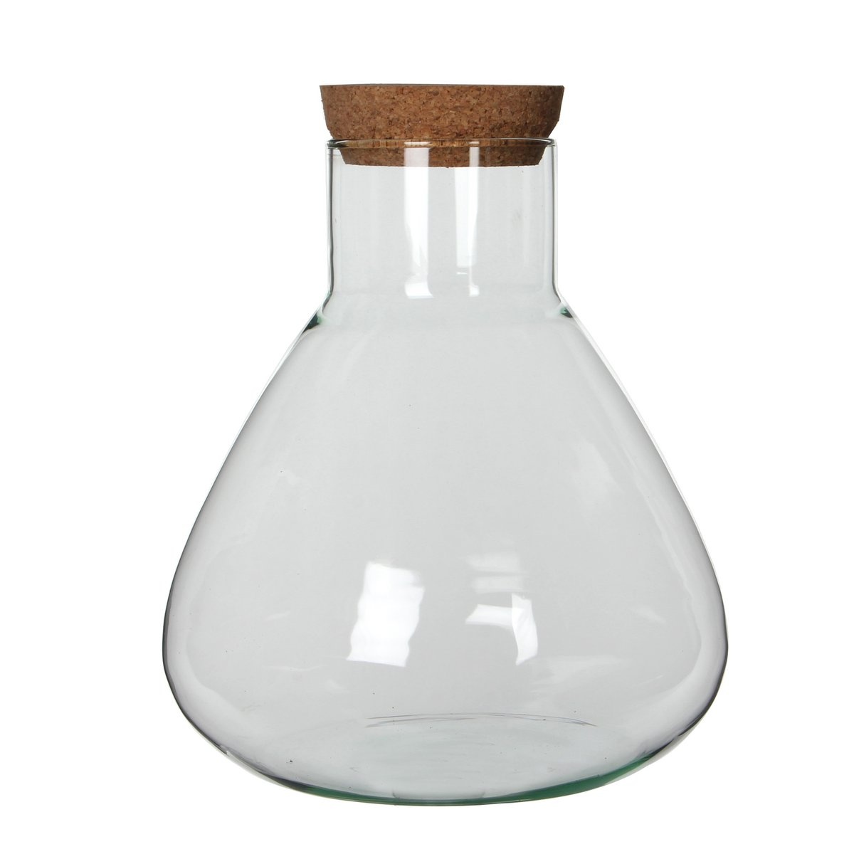 KantoormeubelenPlus Emily Terrarium of Voorraadpot - H32 x Ø29,5 cm - Gerecycled Glas - Transparant